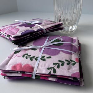 Double Sided Fabric Coasters - Custom Unique Fabric - Handmade