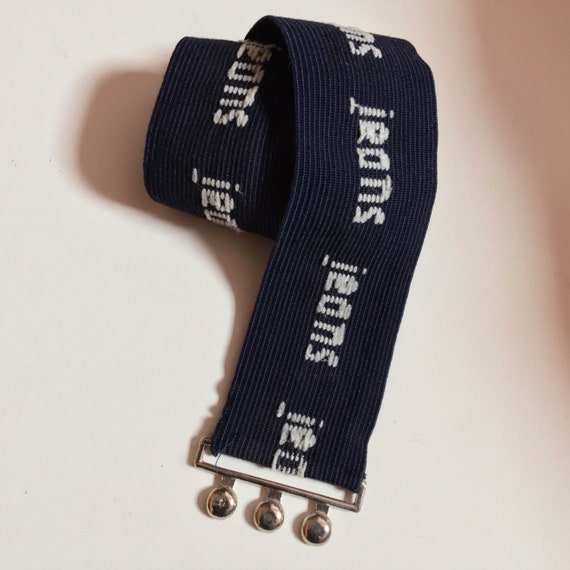 Vintage 70s elasticated fun jeans snake belt.