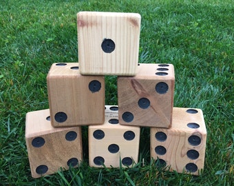 6 cedar yard dice for Yardzee and Farkle