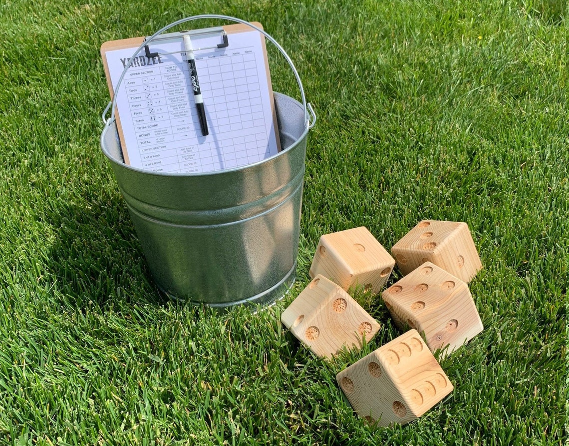 Complete Yardzee set Premium Cedar Unpainted Etsy