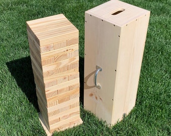 Tumbling Blocks Game With Case - Great family gift!