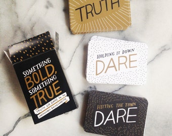 Bachelorette Truth or Dare Game - Feminist, LGBT Friendly Party Game - Something Bold, Something True