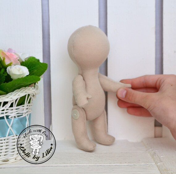 14 cm Blank dolls body Beige blank dolls Doll blank rag doll ragdoll body body of the doll cloth textile doll fabric doll 5,5 inches