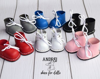 Shoes for dolls Mae, Aya, Tia Meadow, boots made of genuine leather.