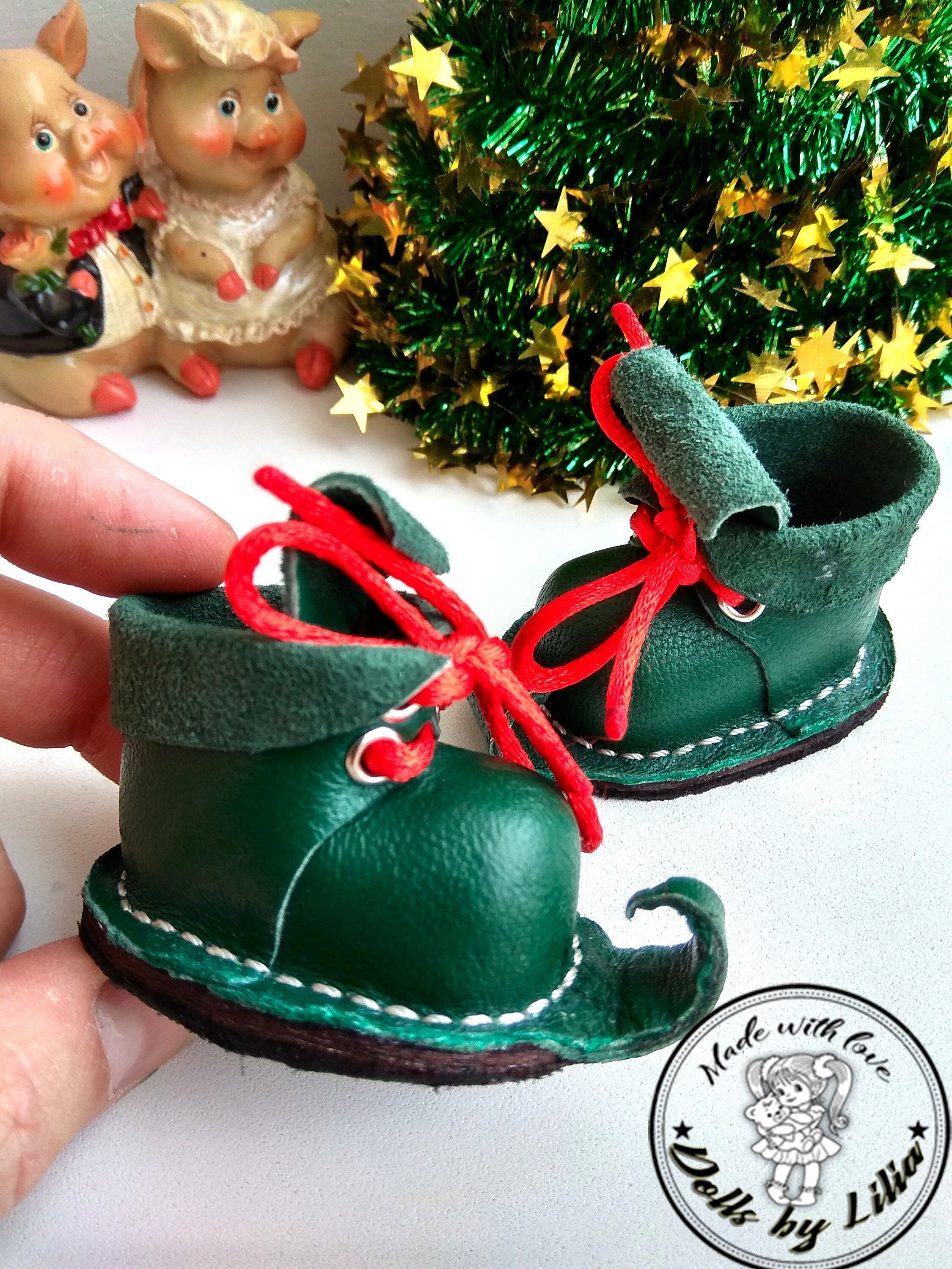 Shoes for Gnomes and Elves Shoes for dolls made of genuine Etsy
