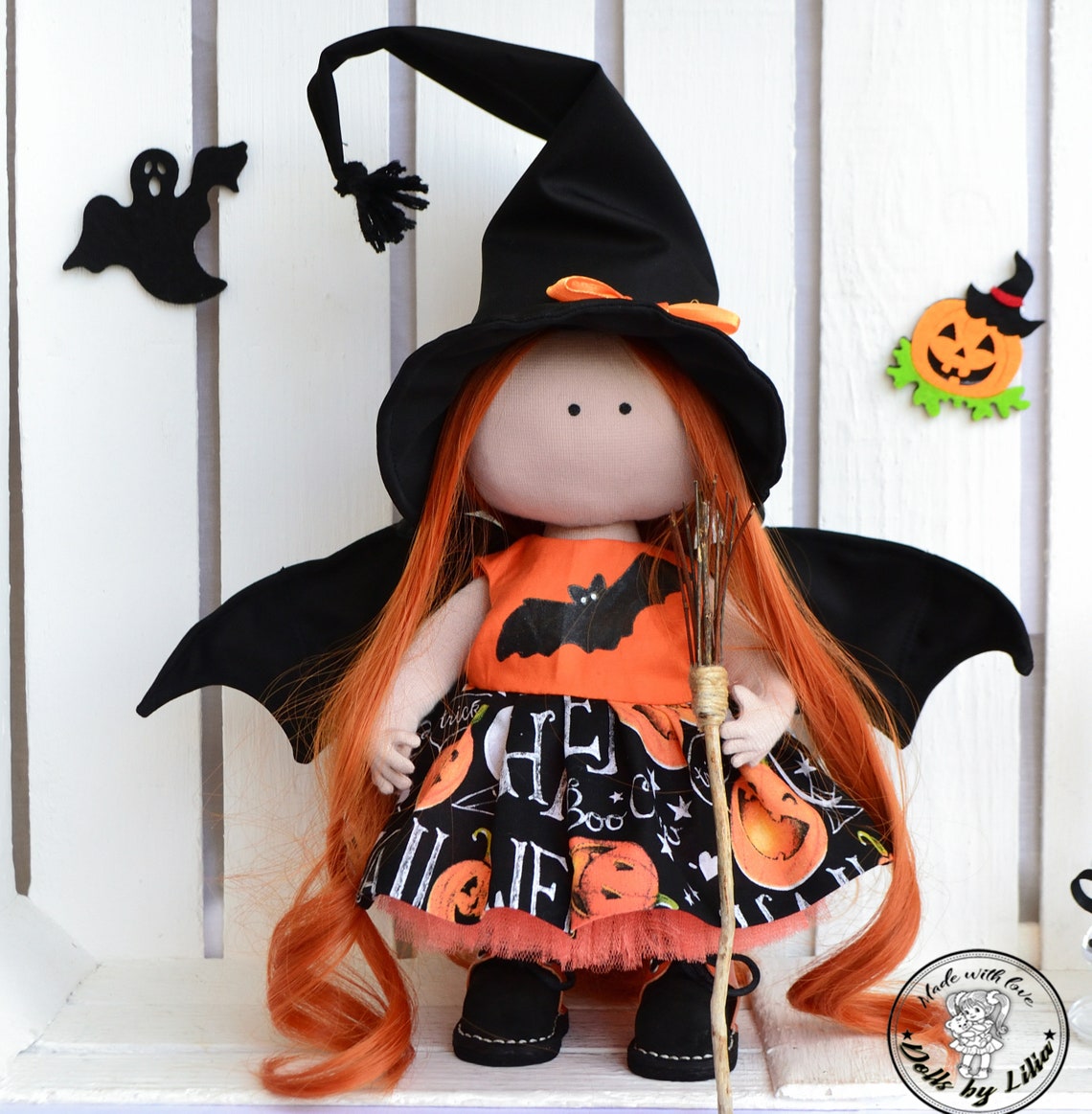 Witch Doll Halloween Doll Halloween Witch Halloween Etsy