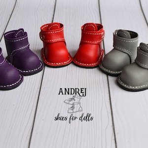 Puppe Mae Wiese und Aya Wiese Puppenstiefel aus echtem Leder