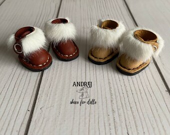 GuyAna Bottes de neige pour femmes, bottes en fourrure, bottes d'hiver à talons hauts en fausse fourrure moelleuses (A,36