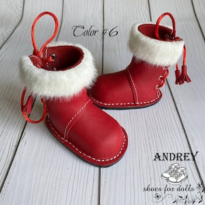 winter boots for Ardyn and Masha Meadow dolls  made of genuine leather
