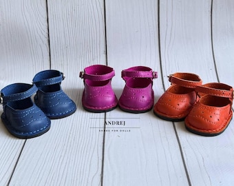 shoes for Saffi, Bailey, Sylvia Meadow dolls made of genuine leather