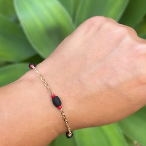 Genuine Azabache Bracelet• Baby bracelet dor protection• Jet stone bracelet • Newborn protection • Azabache  jewelry • Genuine jet stone •