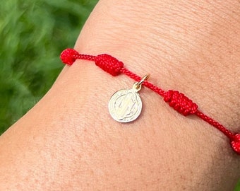 Saint Benedict bracelet• 7 knots protection Anklet  • Red string Bracelet • Protection• • Good Luck Bracelets • Anklet •