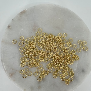 Open jump ring 4 mm • Jump ring 22 gauge • rings for charms• Jewelry supplies • Jewelry findings • Findings to make jewelry • Gold filled