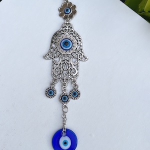 10”Protection Hamsa • Hand of Fatima with Evil Eye •Wall Hanging • Amulet Home Decor •Nazar Lucky Evil Eye • Evil Eye • Protection •
