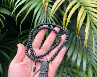 Genuine Azabache Jet Stone Fist Necklace: Handmade Protection