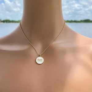 11:11 Angel Number Necklace, Charm Necklace, Make a Wish Necklace •Angel Number •Good Luck