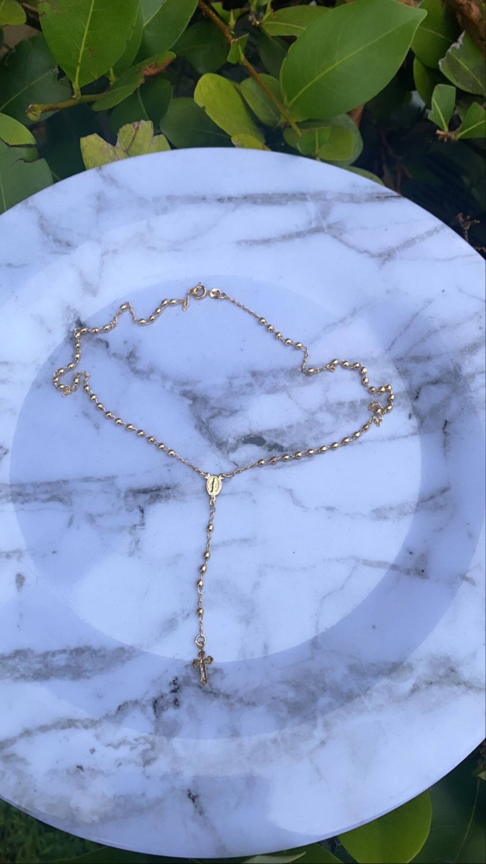 16 Gold Filled Rosary Necklace Gold Rosary Catholic Etsy