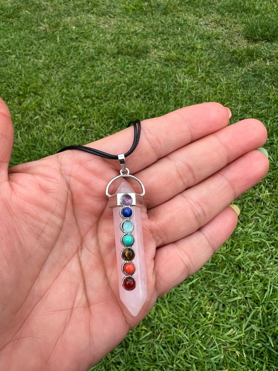 Collana In Macramè - Quarzo Rosa - Foto 6