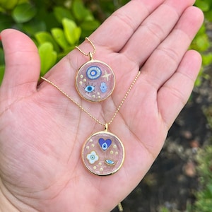 Evil eye Necklace •Evil eye charm• Evil eye pendant • Evil eye jewelry •Turkish amulet eye•  hamsa necklace