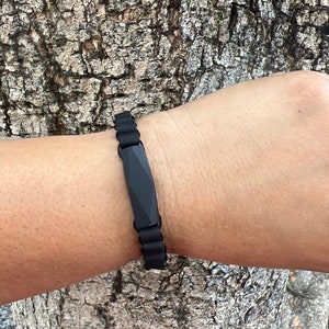 Handgemaakte azabacharmband: gitsteen, boze oogbescherming