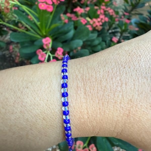 Yemaya  adjustable bracelet • ilde de Yemaya• religion bracelet • Yemaya jewelry •Ilde• seed beads bracelet •orishas bracelet• Yoruba •