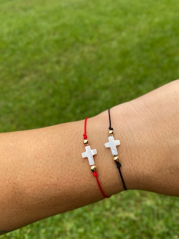 Cross sale string bracelet
