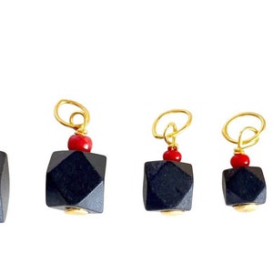 Genuine Azabache 10K Gold • Solid 10K Gold • Jet Stone Pendant • Azabache Pendant • Baby protection • Newborn protection • Adult protection