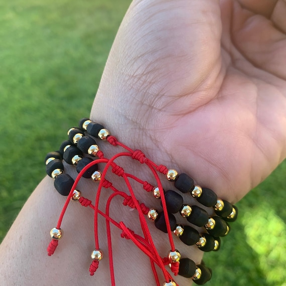Genuine Azabache Bracelet Protection Goldfilled red String baby