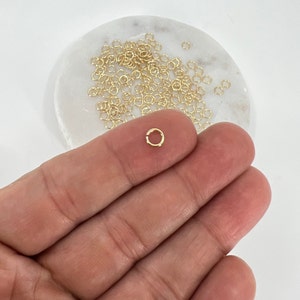 Jump Ring 5 mm 18K Gold Filled • Open jump ring • 22 Gauge Jump Ring • Gold findings • Jewelry supplies • Good quality findings