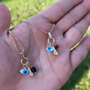 Beschermingsketting • Boze oog ketting • Azabache ketting • Figa Hand • Goud gevulde ketting • Amulet ketting • Sieraden