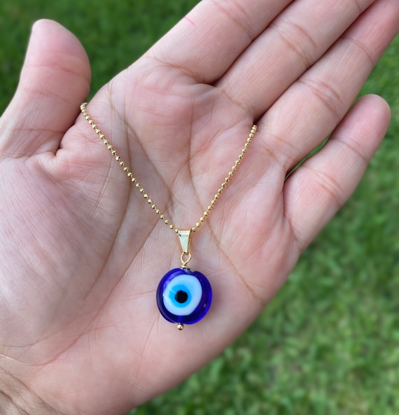 Evil Eye Necklace, Miyuki Necklace, Seed Beads Necklace, Evil Eye Charm  Necklace, Blue Evil Eye, Greek Evil Eye Jewelry, Miyuki Bead Jewelry - Etsy