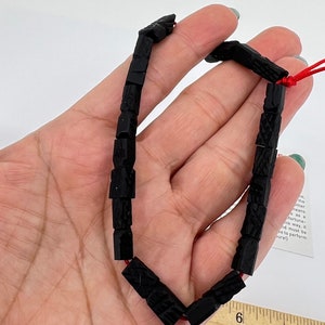 12 peças de contas de figa azabache • mão azabache • azabache genuíno • contas de proteção • pingentes de pedra azeviche • suprimentos azabache • joias azabache •
