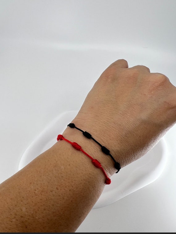 Bracelet OM fil rouge tressé – 22MySecret