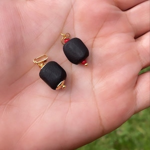 Genuine Azabache XL  Pendant• Jet Stone Charm • Azabache Bead • Mal de Ojo Jewerly • Gold Filled Pendant • Baby Protection • Talisman