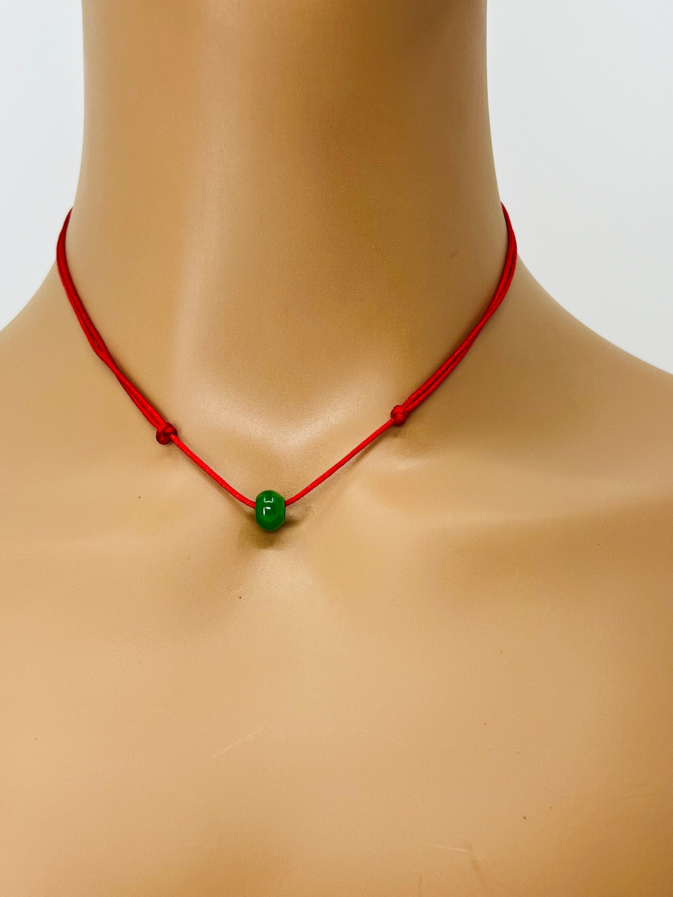 Fast Shipping Natural Hetian Jade Good Fortune Lucky Red String Necklace  Full Moon Gift Jade Money Miyue Gift Box Xiangyun - Shop Cheng Necklaces -  Pinkoi
