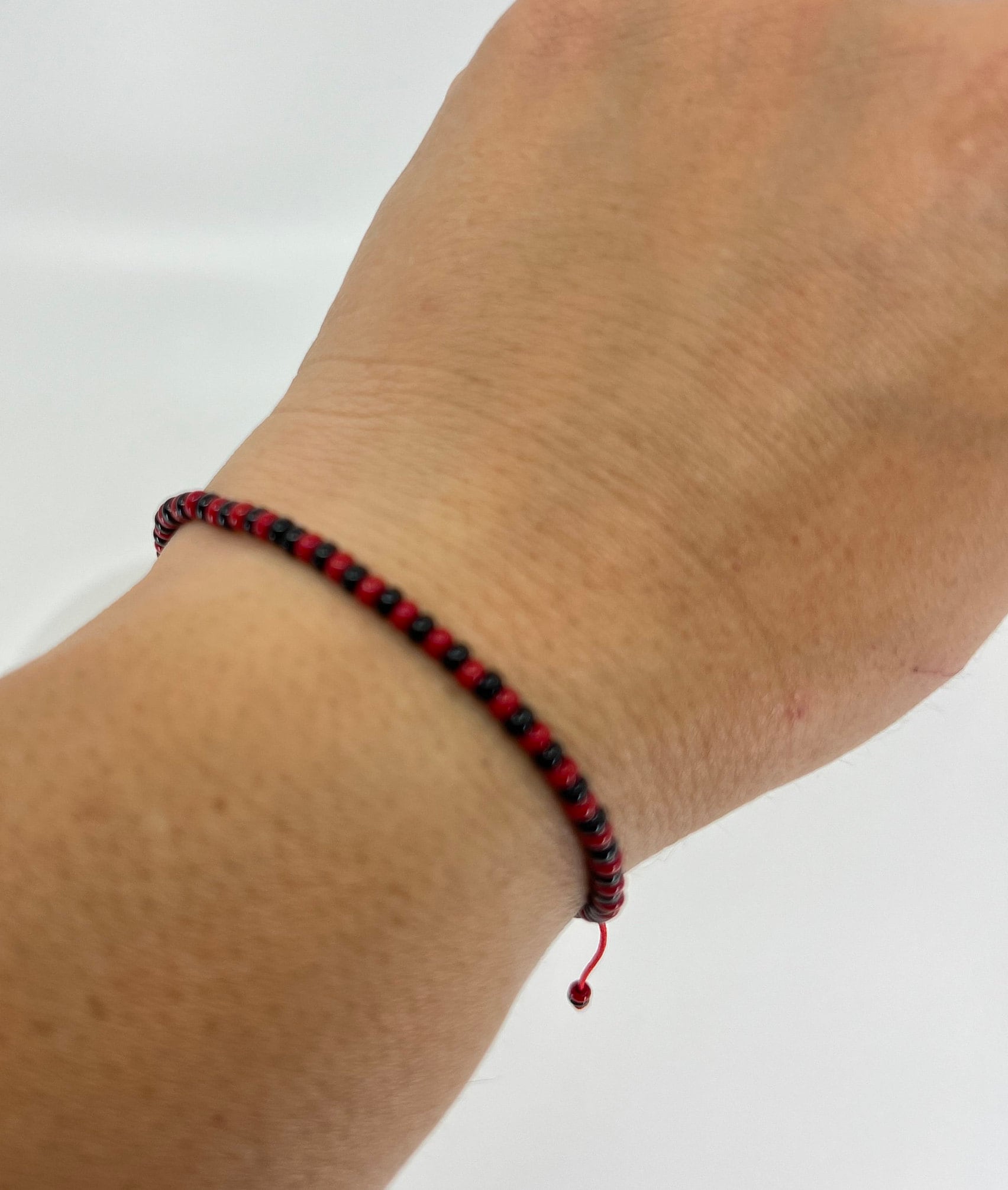 Elegua Bracelet, Red & Black Beaded Bracelet, Protection Bracelet, Elegua Jewelry, Elegua Ilde Orisha, Ilde de Santo, Santeria Yoruba