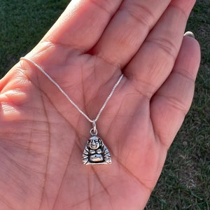 925 Sterling Silver Buddha Necklace •Happy buddha• Abundance buddha• Buddha Charm •Prosperity charm• Money Buddha • Abundance buddha •