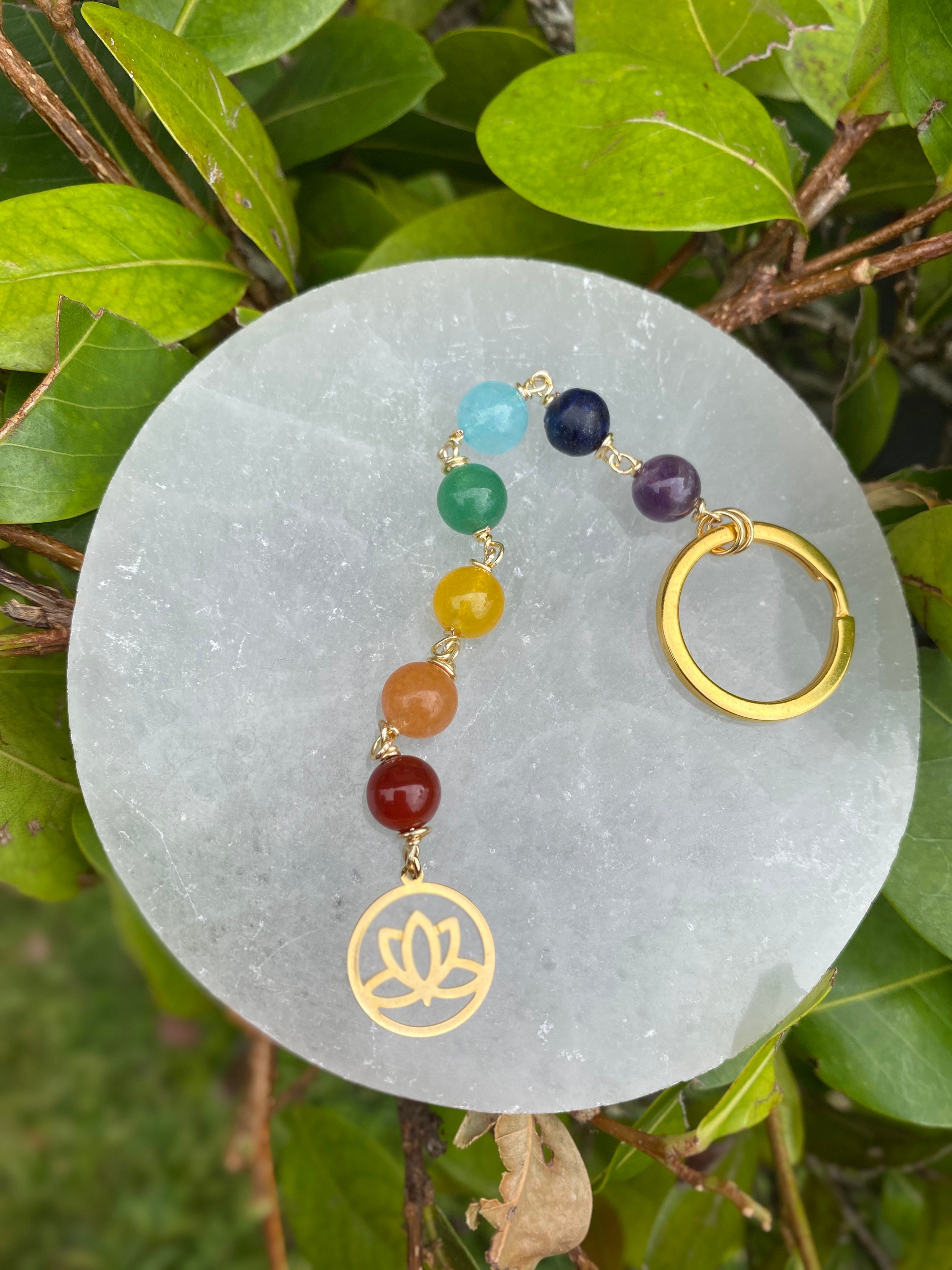 7 Chakra Keychain - Etsy Canada