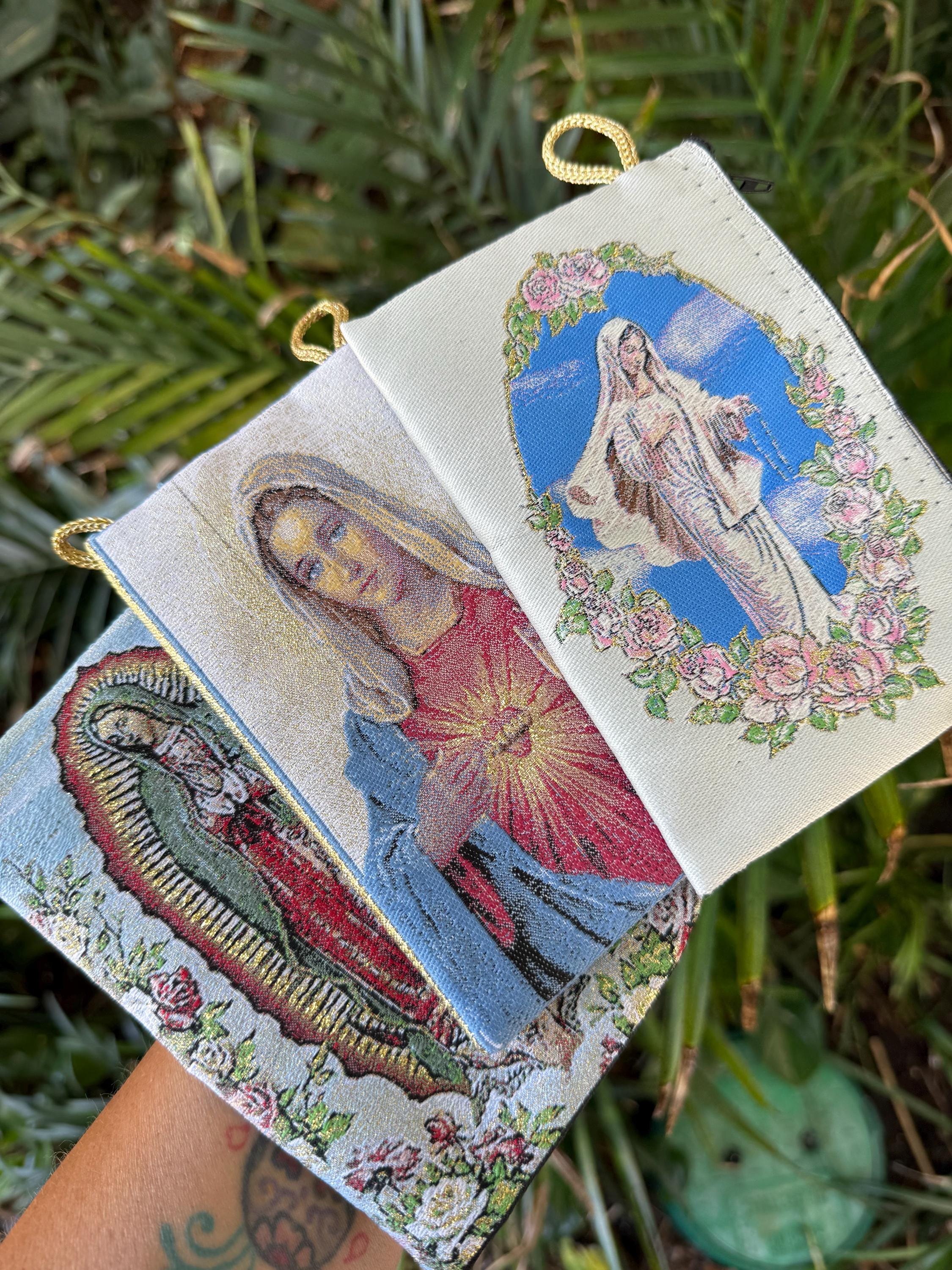 Virgin Mary Rosary Pouch: Embroidered Catholic Gift - Etsy