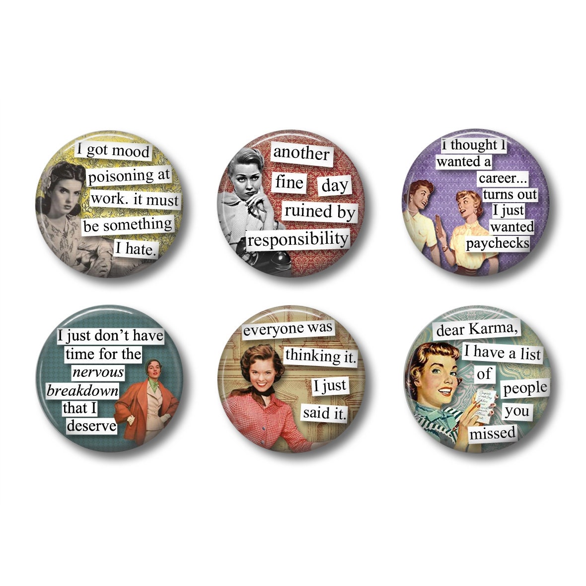 sarcastic work magnets or
