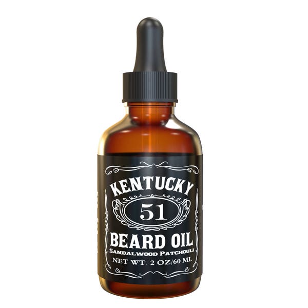 Best Sandalwood Beard Oil - Conditioner & Softener for Men - Kentucky 51 - 1oz, 2oz and 4oz