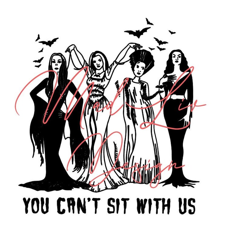 You Cant Sit With Us halloween SVG Etsy You cant sit with us halloween svg etsy