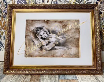 タイタニック号 - ローズスケッチ肖像画タイタニック号沈没バージョン