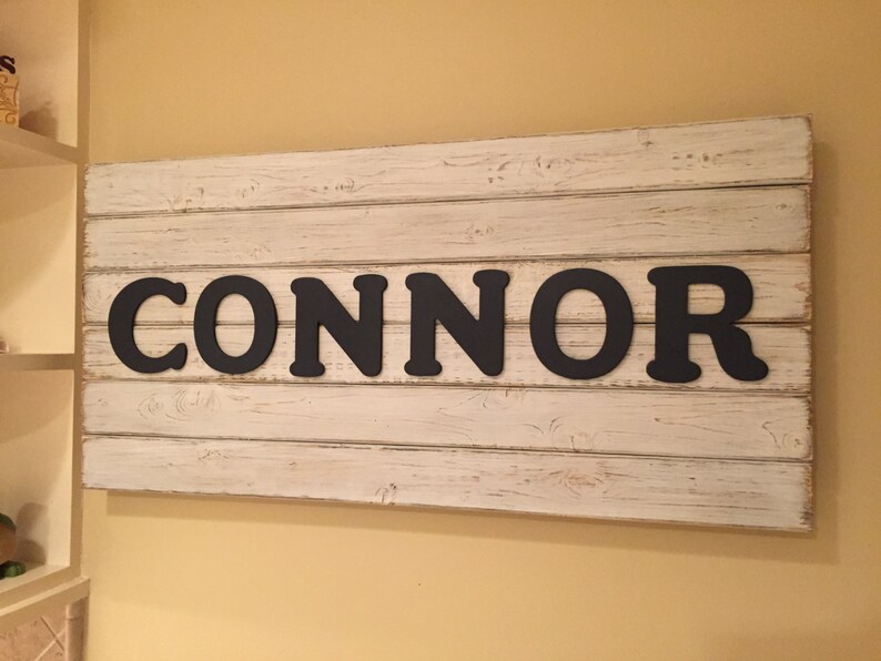 Personalized Pallet Wood Name Sign Name Sign Nursery Sign Etsy