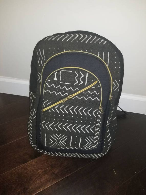 African Mud Cloth Backpack