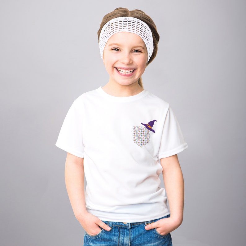 Witch Hat Shirt Valentines Day Clothes Witch T Shirt Kids Outfit Children Outdoor Cute Tshirt Family Look Graphic Tee Unisex Clothing PA1345
