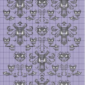 Haunted Mansion Eye Wallpaper Blanket Crochet Graphgan Pattern Instructions