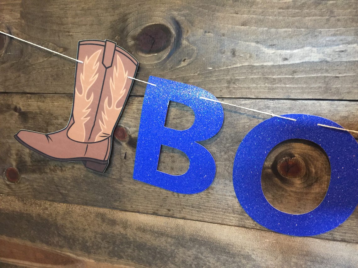 BOOTS or BOWS BANNER Boots or Bows Gender Reveal Banner - Etsy