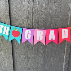 Back To School | First Day Of School Banner | Classroom Banner | Kindergarden | First Grade | Second Grade Banner | Fourth Grade Banner |
