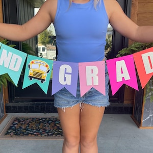 Back To School | First Day Of School Banner | Classroom Banner | Kindergarden | First Grade | Second Grade Banner | Fourth Grade Banner |